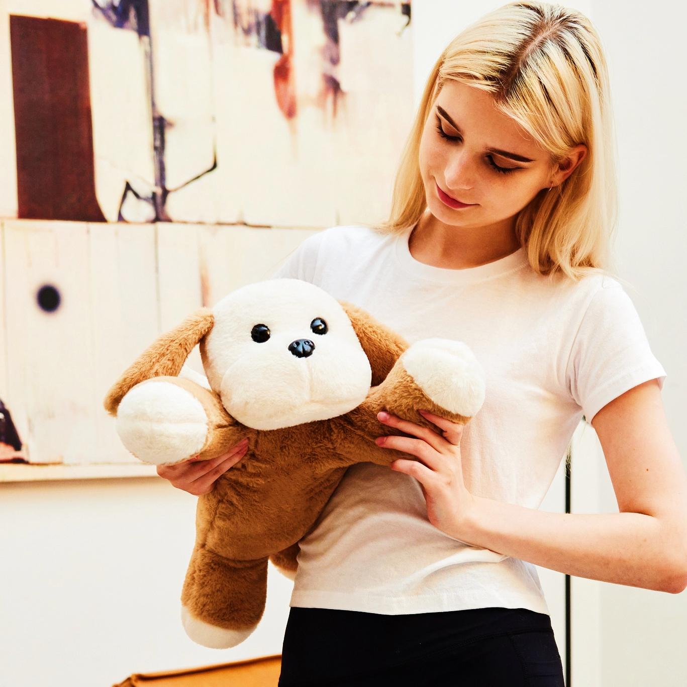 Weighted Stuffed Animals with Unscented Microwavable Heating Pad