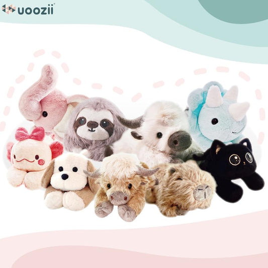 Weighted Stuffed Animals with Unscented Microwavable Heating Pad